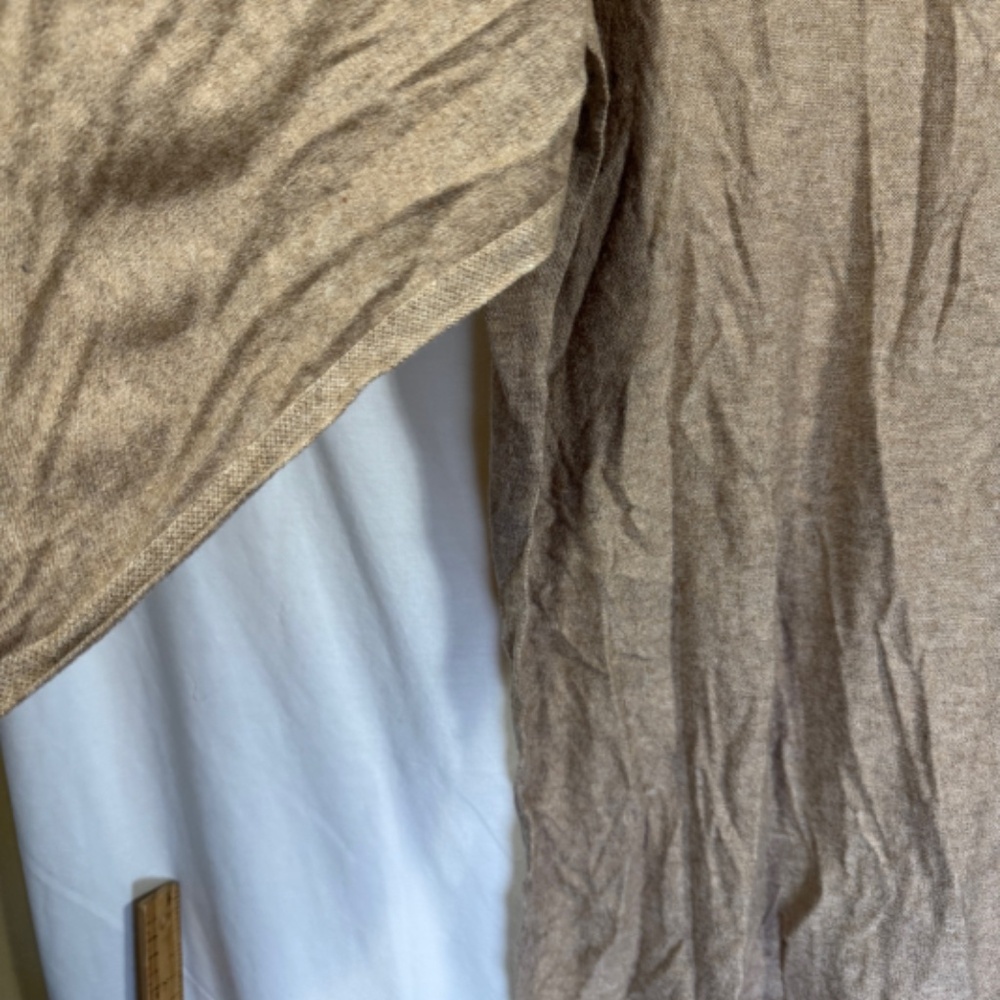 Backdrop Cardigan Womens Size S/M Beige Lighweight Open Shawl Neck Coastal - Picture 2 of 8